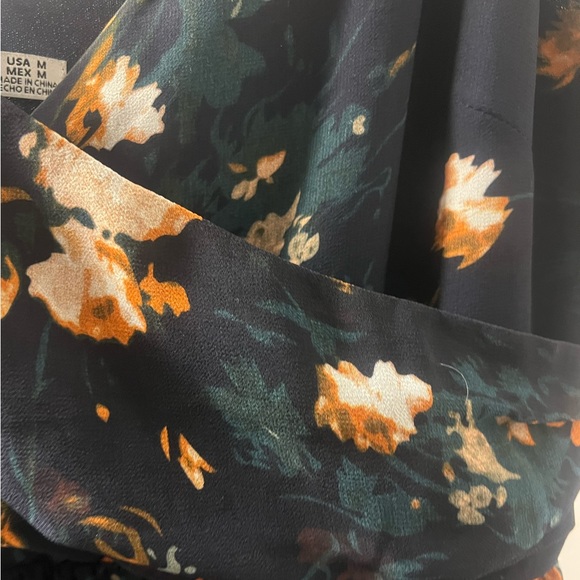 Pleated Floral Dress with Adjustable Straps - Picture 2 of 5